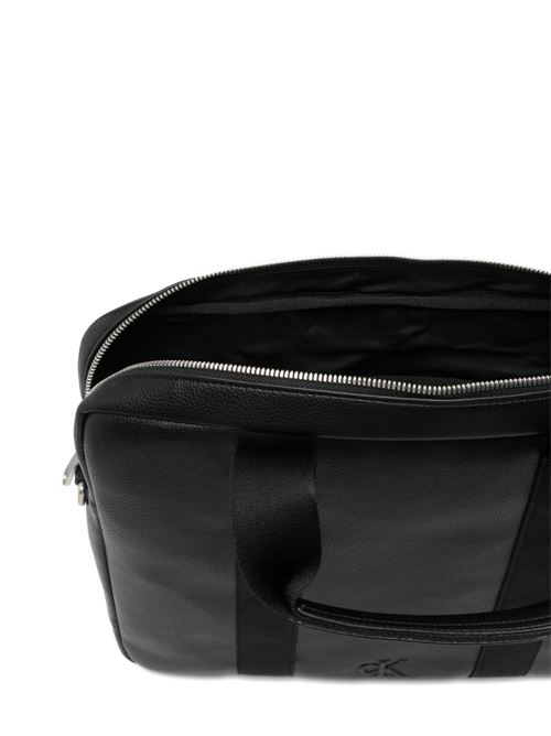 Borsa uomo Calvin Klein nera con manici in tessuto Calvin Klein | LV04D3272GUB1